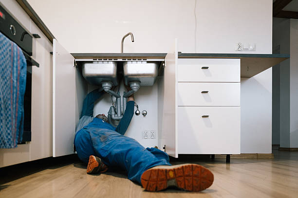 Professional Emergency Plumber technician working in Jerome, IL